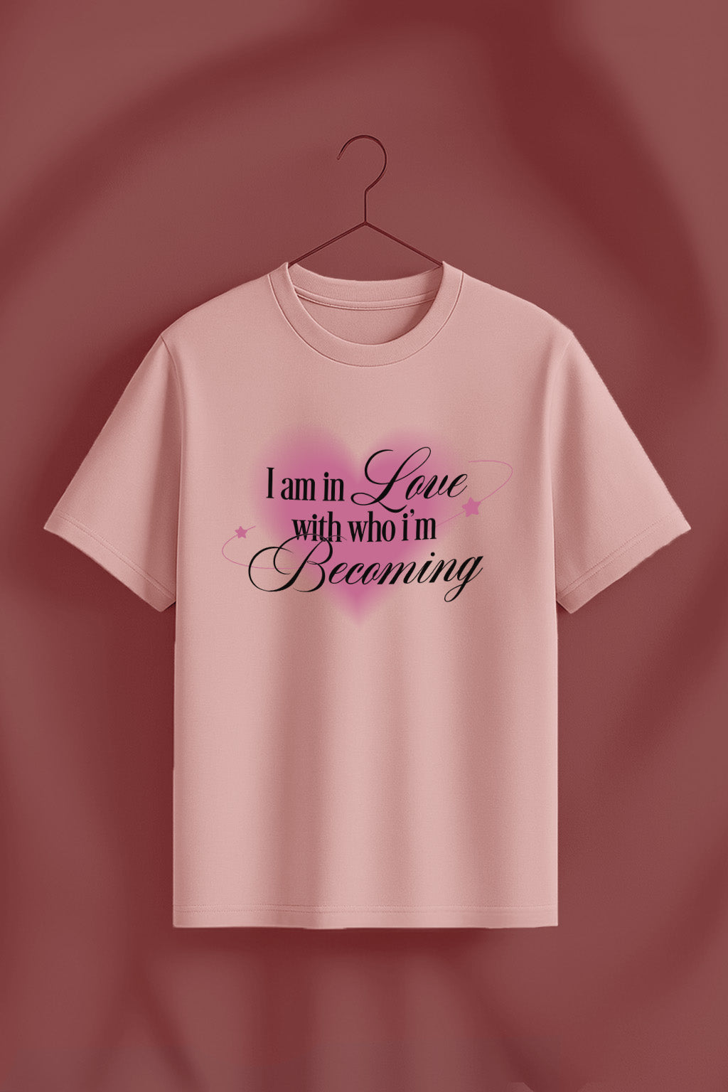 I'm In Love Rosewater Printed Regular Fit T-Shirt