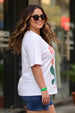 You Are Loved White Plus Size Printed T-shirt