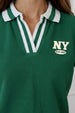 New York Green Regular Fit Premium Pique Lycra Polo T-Shirt
