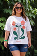 You Are Loved White Plus Size Printed T-shirt