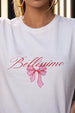 Bellissimo White Printed Regular Fit T-Shirt