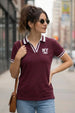 New York Maroon Regular Fit Premium Pique Lycra Polo T-Shirt