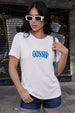 Gossip White Printed Regular Fit T-Shirt