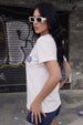 Gossip White Printed Regular Fit T-Shirt