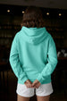 Stay High Graphic Printed Green Oversized Hoodie
