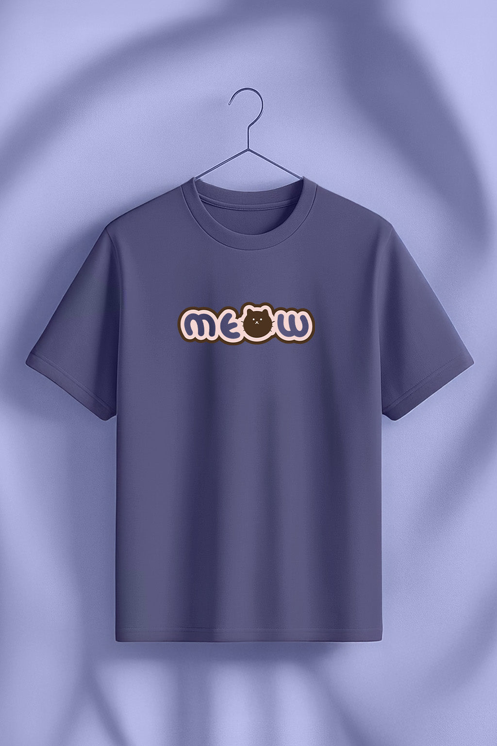 Meow Future Dusk Printed Regular Fit T-Shirt