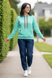 Plain Green Regular Fit Hoodie