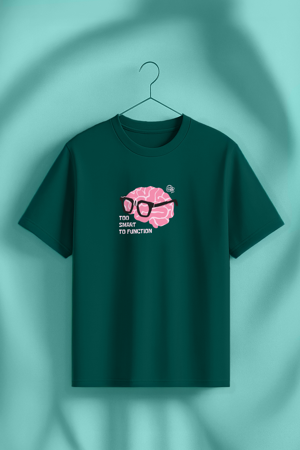 Too Smart green Printed Regular Fit T-Shirt