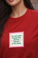 I'm The Perfect Red Printed Regular Fit T-Shirt