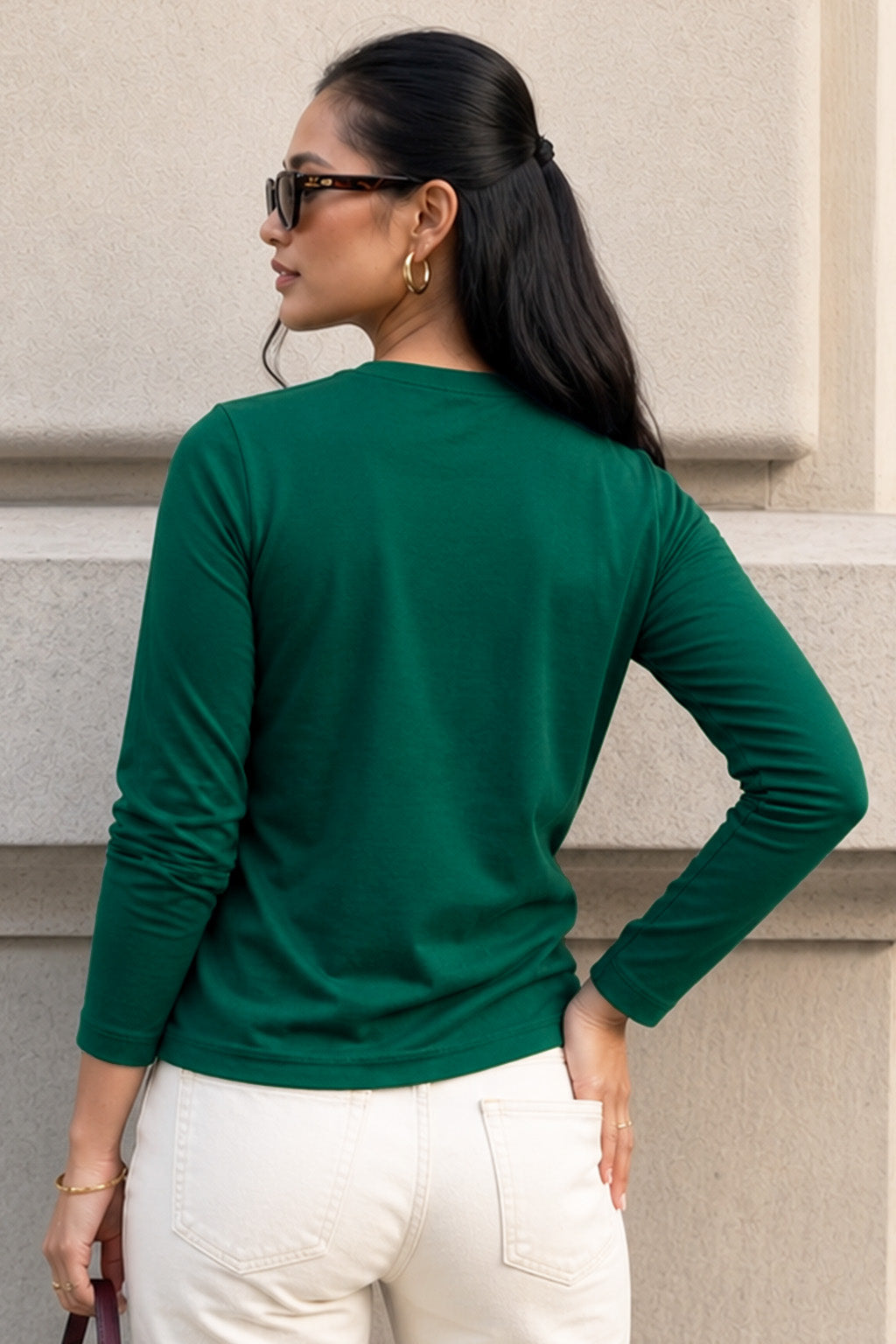 Crocodile Printed Green Full Sleeve Regular Fit T-Shirt