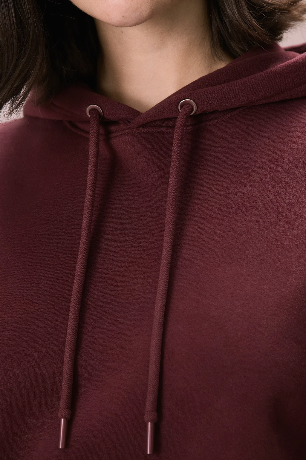 Plain Maroon Regular Fit Hoodie