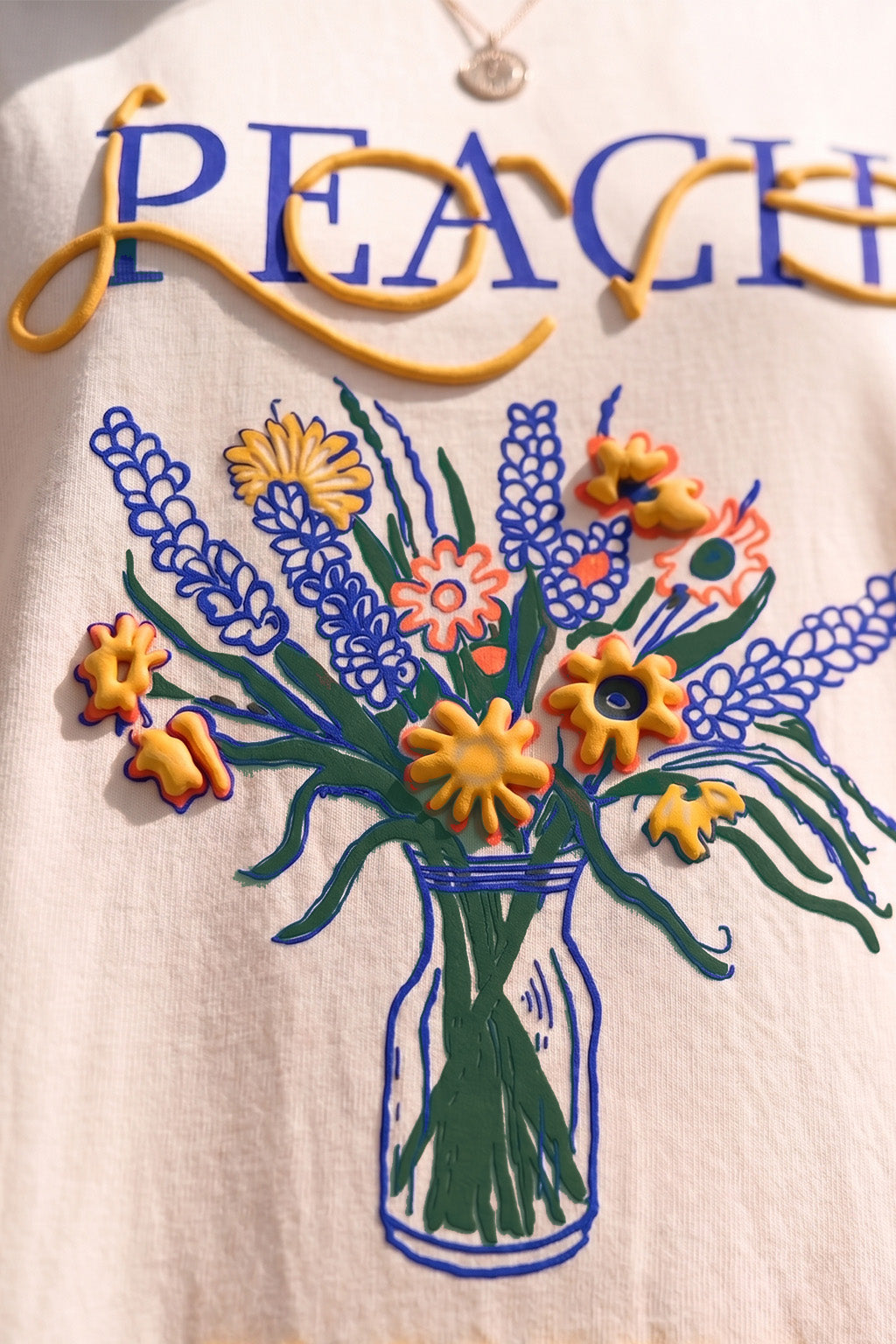 Blossom Dreams Swanwhite Oversized Graphic T-Shirt