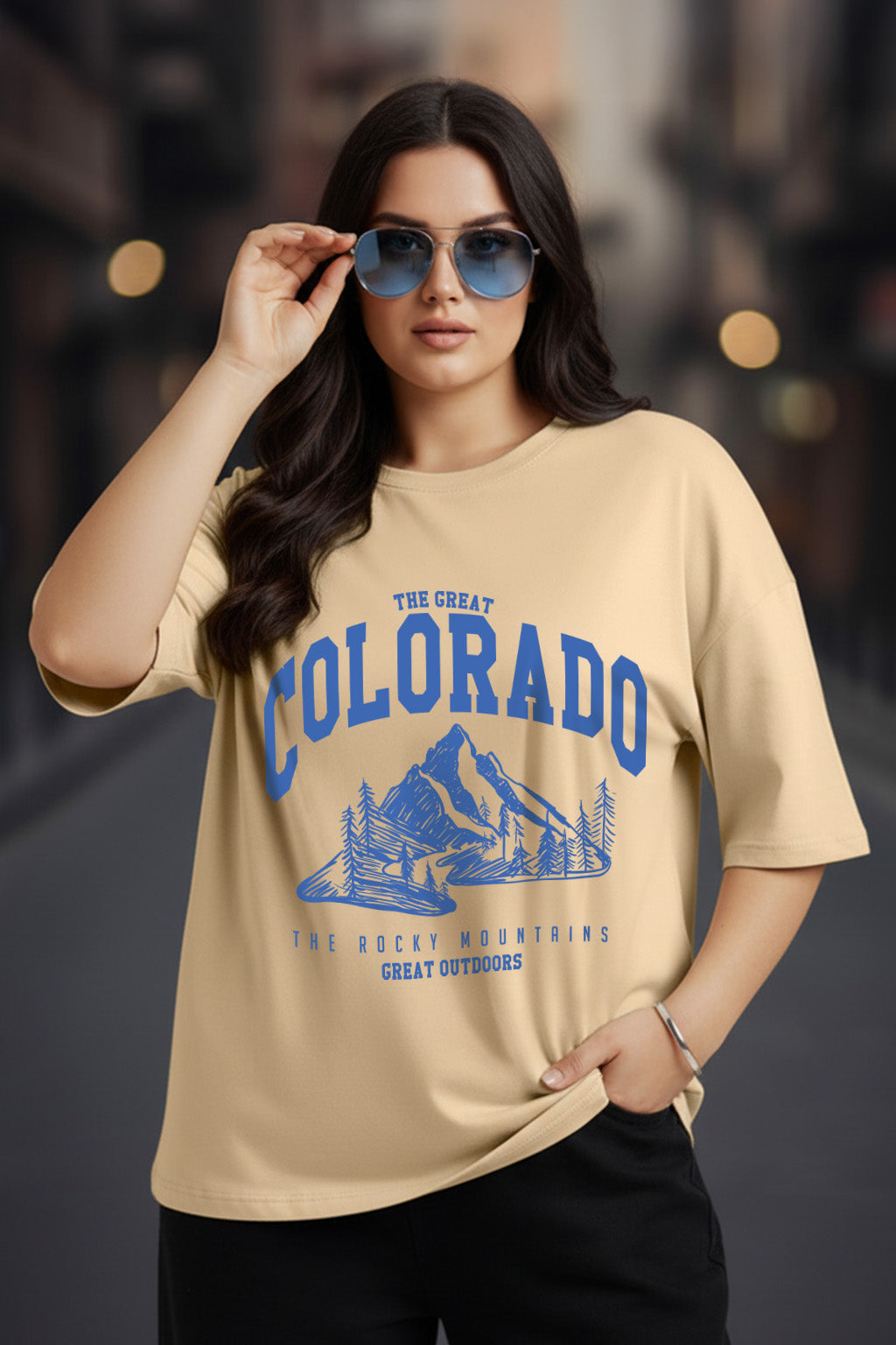 Colorado Swanwhite Plus Size Printed T-shirt