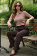 Elite Diamond Mauve Regular Fit Flatknit Premium Polo T-Shirt