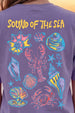Sound Of Sea Future Dusk Oversized Printed T-Shirt