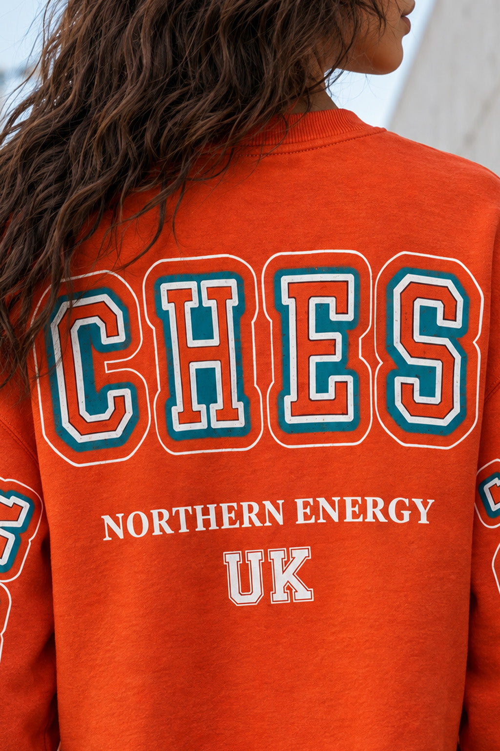 Tangerine Tango Crop Sweatshirt