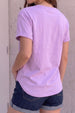 Lilac Plain Boyfriend Fit T-Shirt