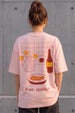 Apetito Rose Water Oversized Graphic T-Shirt