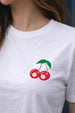 Cherry Bomb White Printed Regular Fit T-Shirt