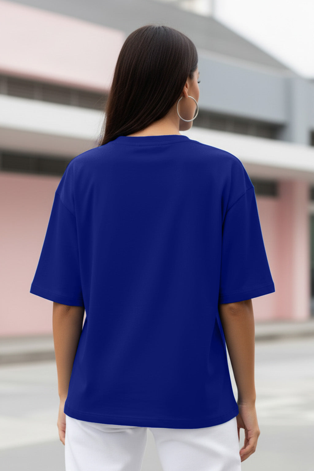 Self Love Royal Blue Oversized Fit Graphic T-Shirt