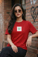 I'm The Perfect Red Printed Regular Fit T-Shirt