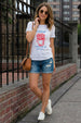 Extra Fries White Printed Regular Fit T-Shirt