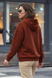 Juneberry Original Rust Graphic Printed Oversized Hoodie