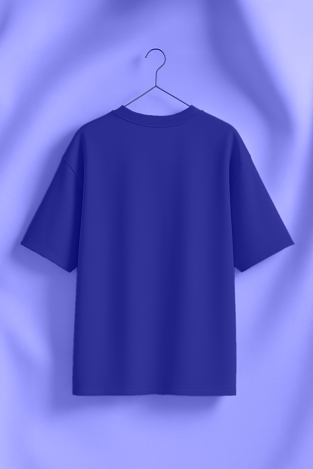 Feeling Pookie Royal Blue Oversized Graphic T-Shirt