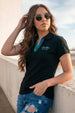 Brooklyn Black Regular Fit Premium Pique Lycra Polo T-Shirt