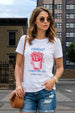 Extra Fries White Printed Regular Fit T-Shirt
