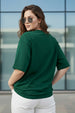 Seoul Green Plus Size Printed T-shirt