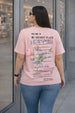 Gentle Soul Rose Water Plus Size Printed T-shirt