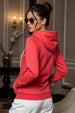 Plain Magenta Regular Fit Hoodie