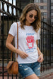 Extra Fries White Printed Regular Fit T-Shirt