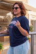 Juneberry Original Navy Plus Size T-shirt