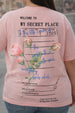 Gentle Soul Rose Water Plus Size Printed T-shirt
