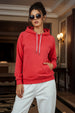 Plain Magenta Regular Fit Hoodie