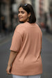 Nature Beige Plus Size T-shirt