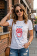 Extra Fries White Printed Regular Fit T-Shirt