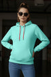 Plain Green Regular Fit Hoodie