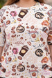 Coffee White Plus Size T-shirt