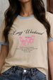 Lazy Weekend Swanwhite Printed Regular Fit T-Shirt