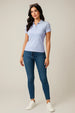 Lavender Plain Cotton Regular Slim Fit Polo T-Shirt