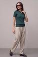 Elite Diamond Green Regular Fit Flatknit Premium Polo T-Shirt