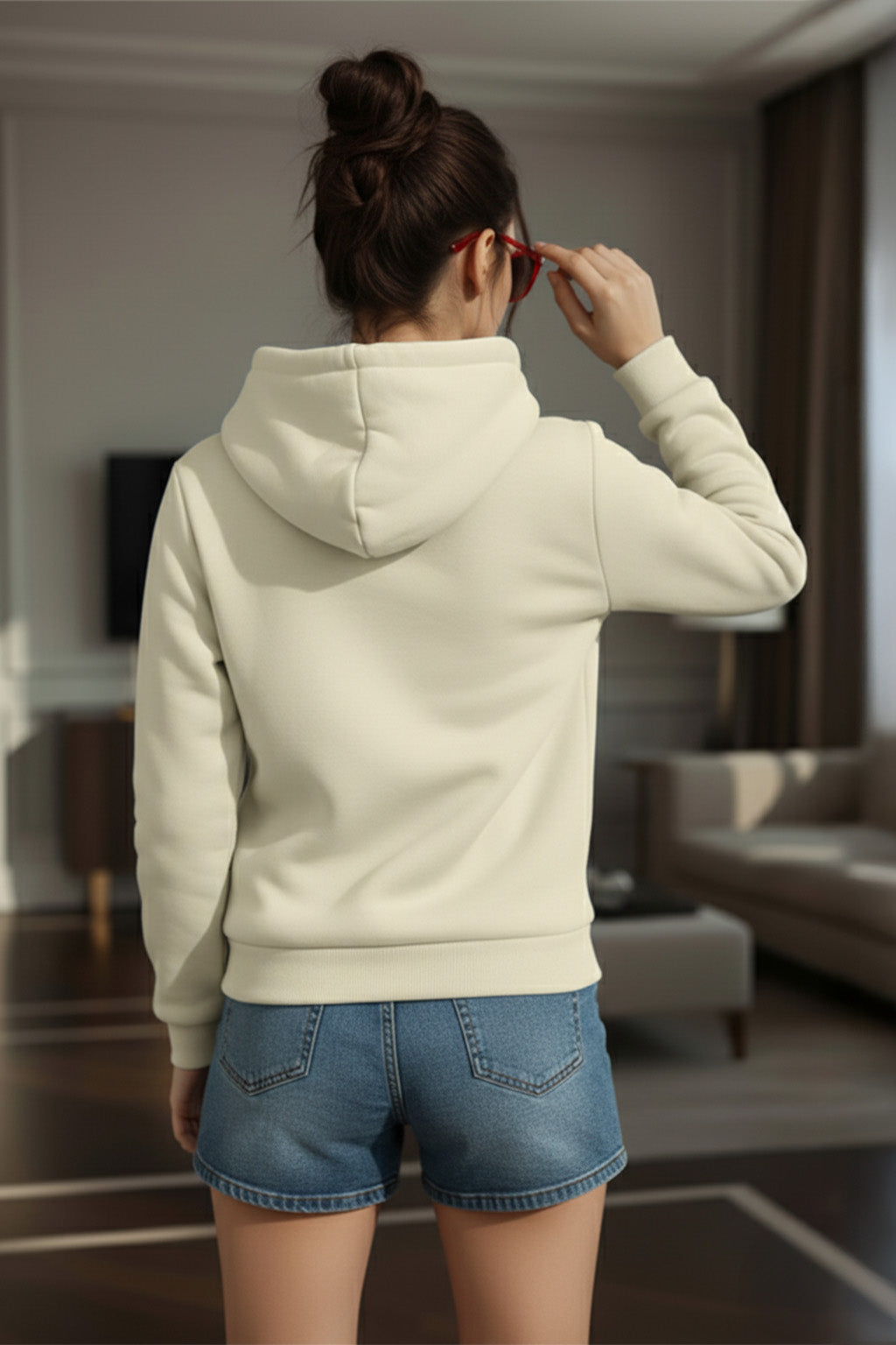 Spoiled Marshmallow Regular Fit Printed Hoodie