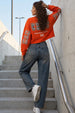 Tangerine Tango Crop Sweatshirt