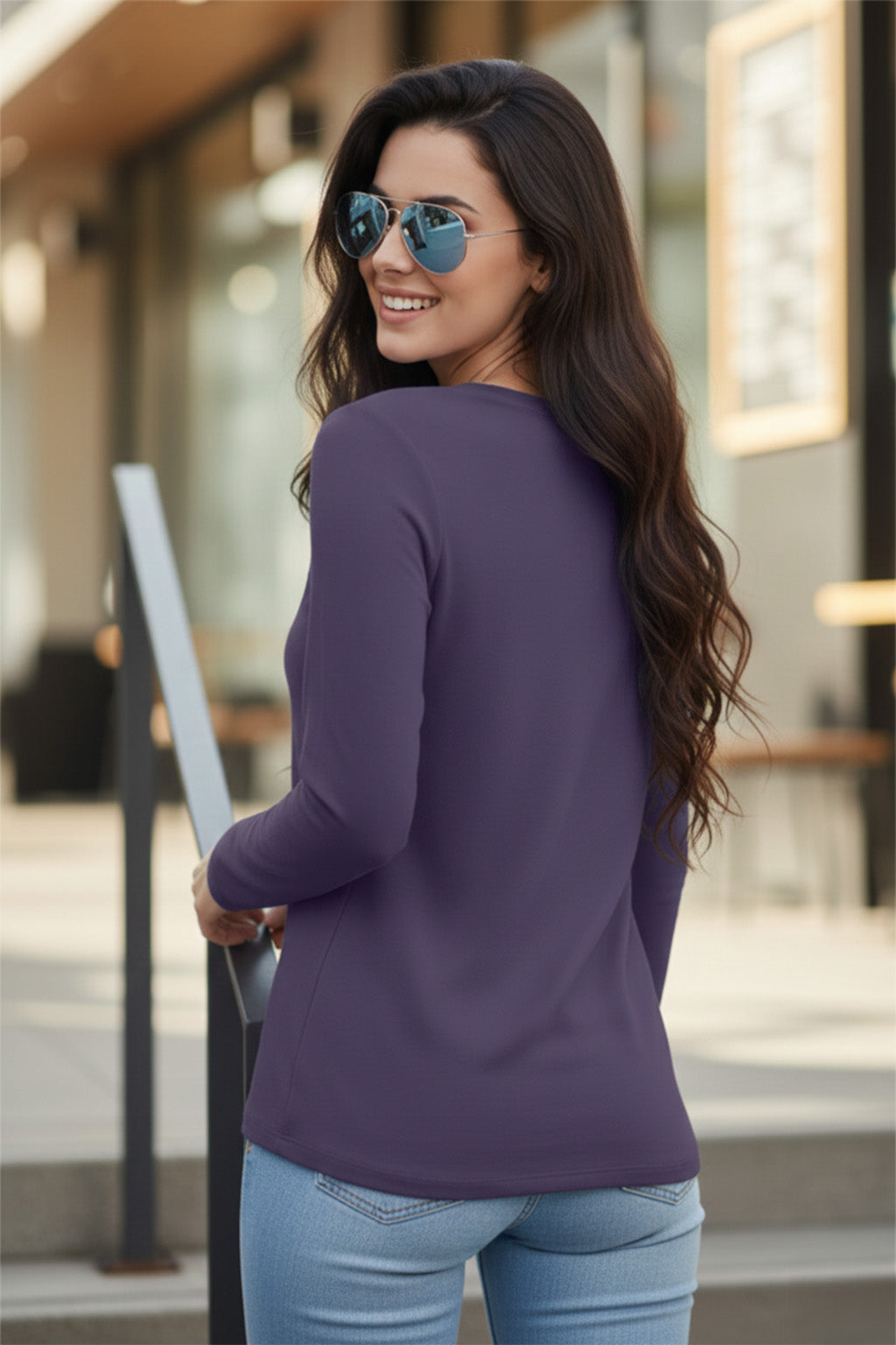 Future Dusk Plain Full Sleeve Regular Fit T-Shirt