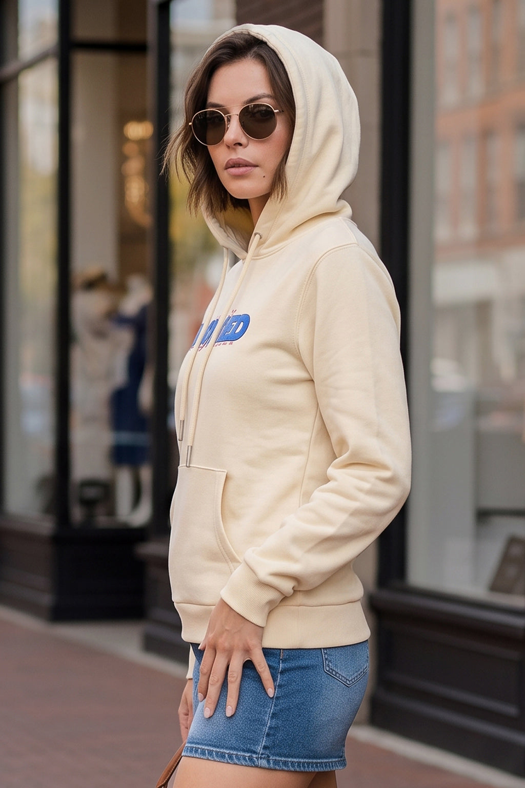 Spoiled Marshmallow Regular Fit Printed Hoodie