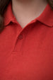 Red Plain Plus Size Polo T-shirt