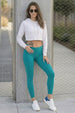 Blue Regular Fit Plain Legging
